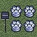Obrecis Outdoor LED Solar Garden Path Lawn Yard Decor Lamp, Solar Dog Cat Animal Paw Print Lights (Solar Paw)