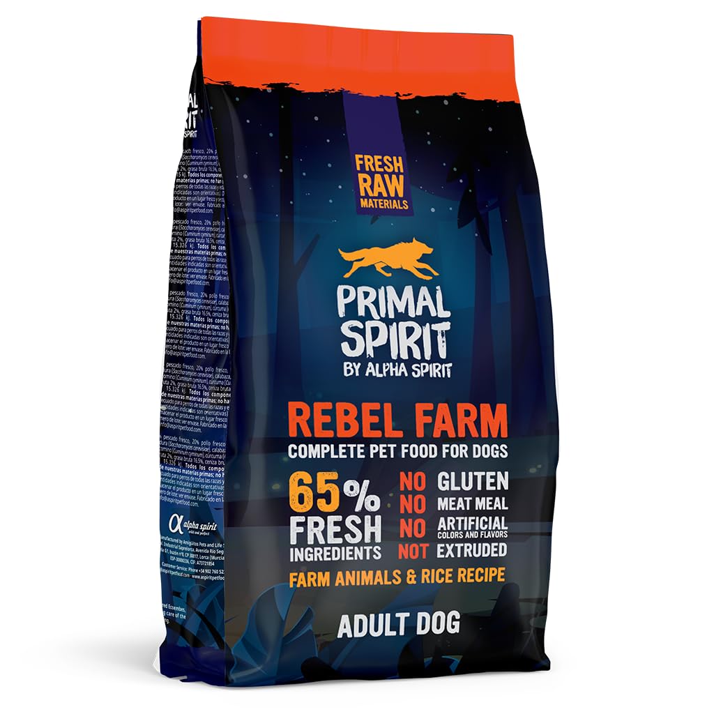 Rebel Farm Chicken & Fish Complete Dog Food | Multi-Protein | Gluten Free | High Nutritional Values | Suitable For All Dog Breeds (1kg (Pack of 1))