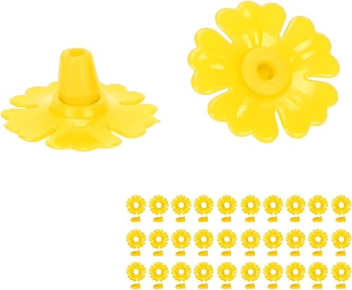 Miniatura 8 de TOPINCN Juego de 30 alimentadores de colibríes de repuesto para suministros de flores, piezas de alimentación, pétalos, alimentador de agua,