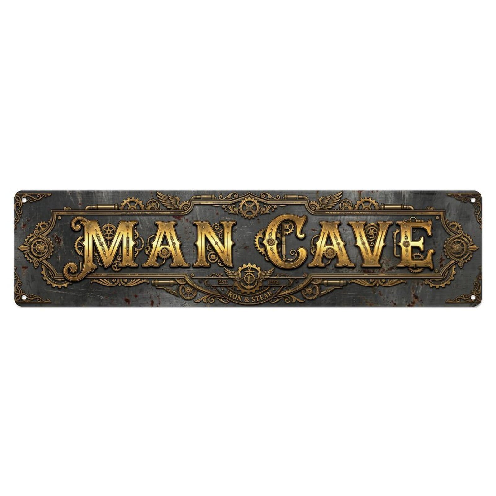 Gtthok Vintage Style Vintage Man Cave Unique Finds Retro Slogans Metal Tin Sign Plaque Wall Decor For Cafe, Club, Garden Metal Poster 4X16inch