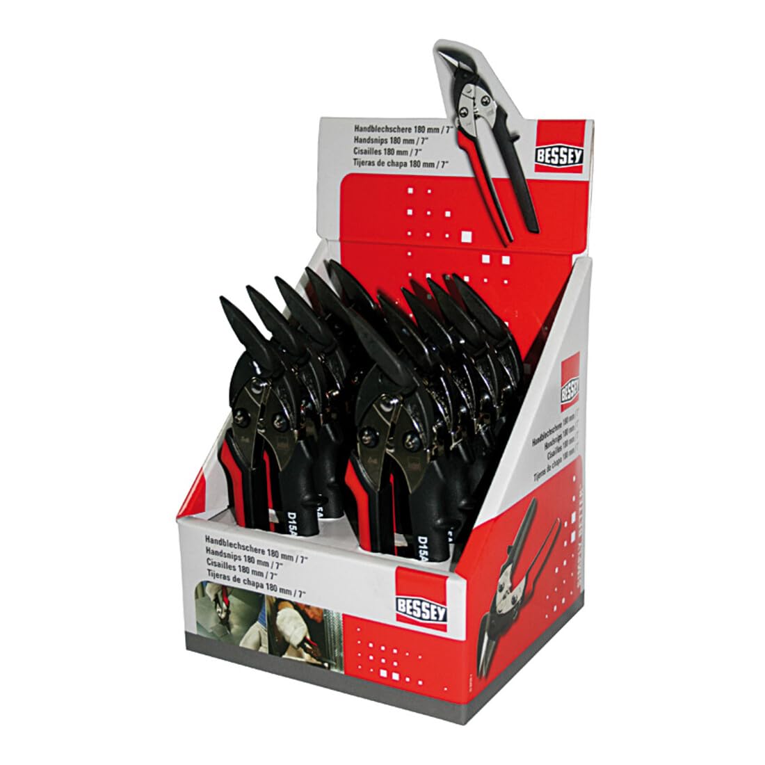 BESSEY Nożyce Bessey Tijera chapa D15A 180mm - D15A