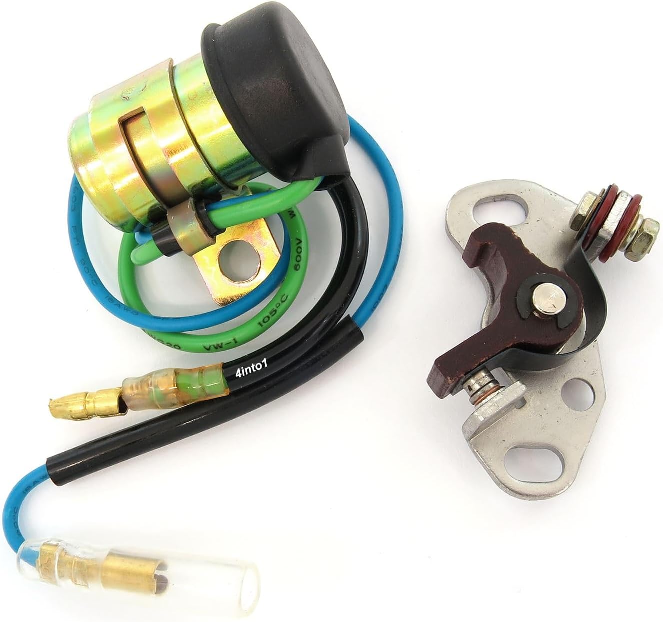 Tune Up Kit Points and Condenser - Hitachi Ignition ONLY - Compatible with Honda CA160 CB160 CL160 CA175 CB175 CL175 SL175 CB200 CL200