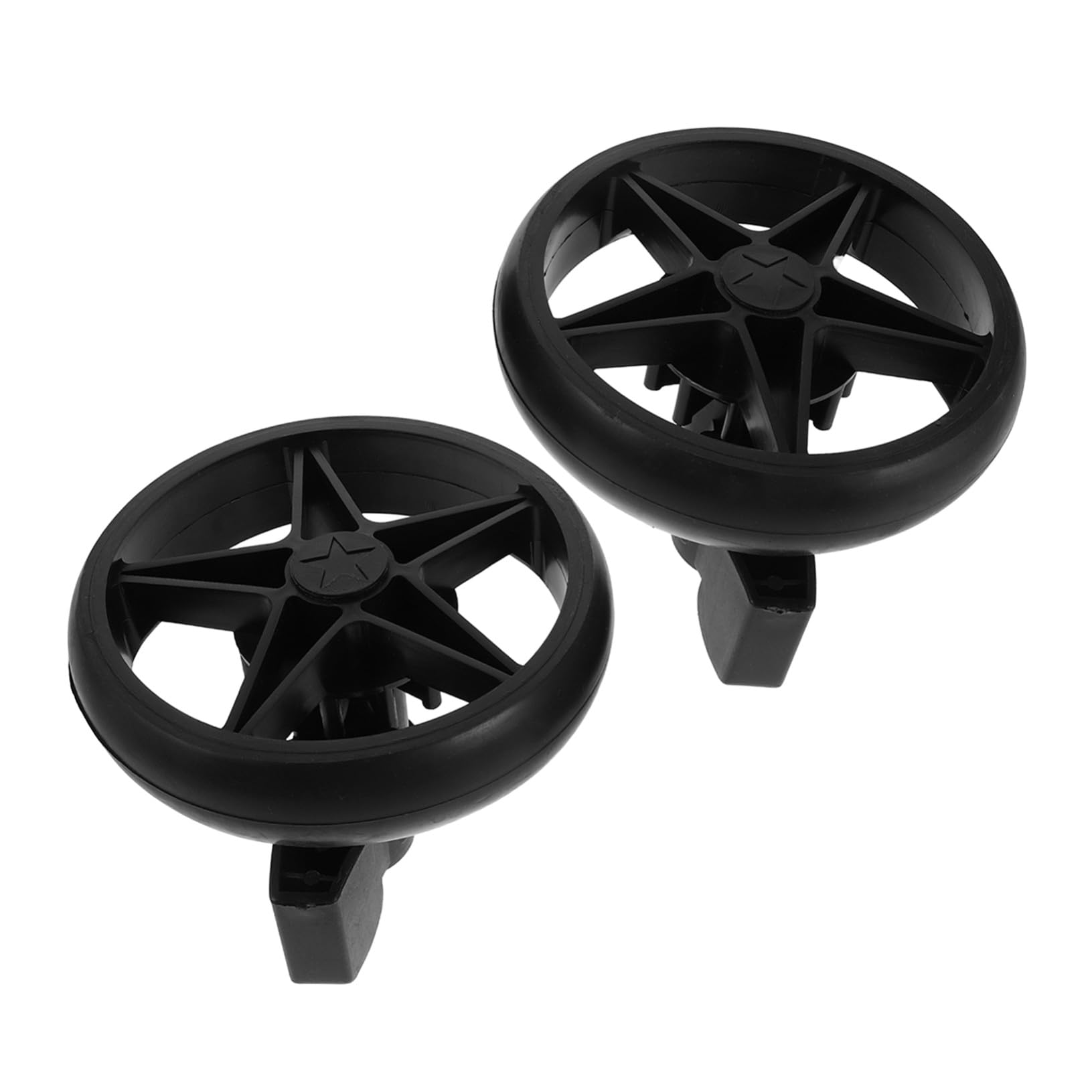 Abaodam 2pièces Lot de Roues de Rechange pour Poussette Roues Arrière Pivotantes Accessoires pour Trotteur Apprentissage