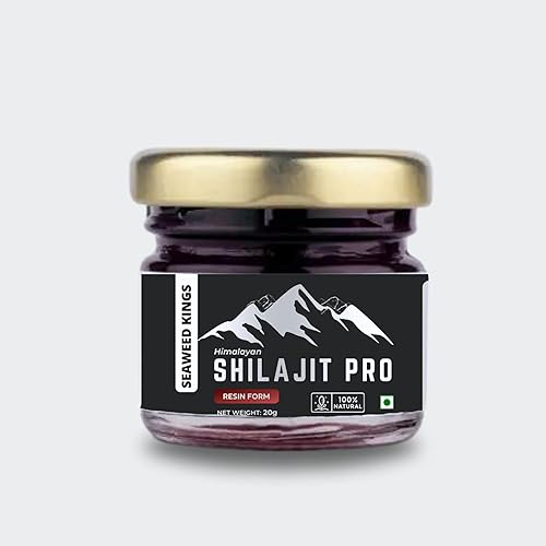 Resina Shilajit del Himalaya 100% natural y pura, grado A, resina Shilajit natural de máxima potencia con más de 85 minerales traza y ácido fúlvico