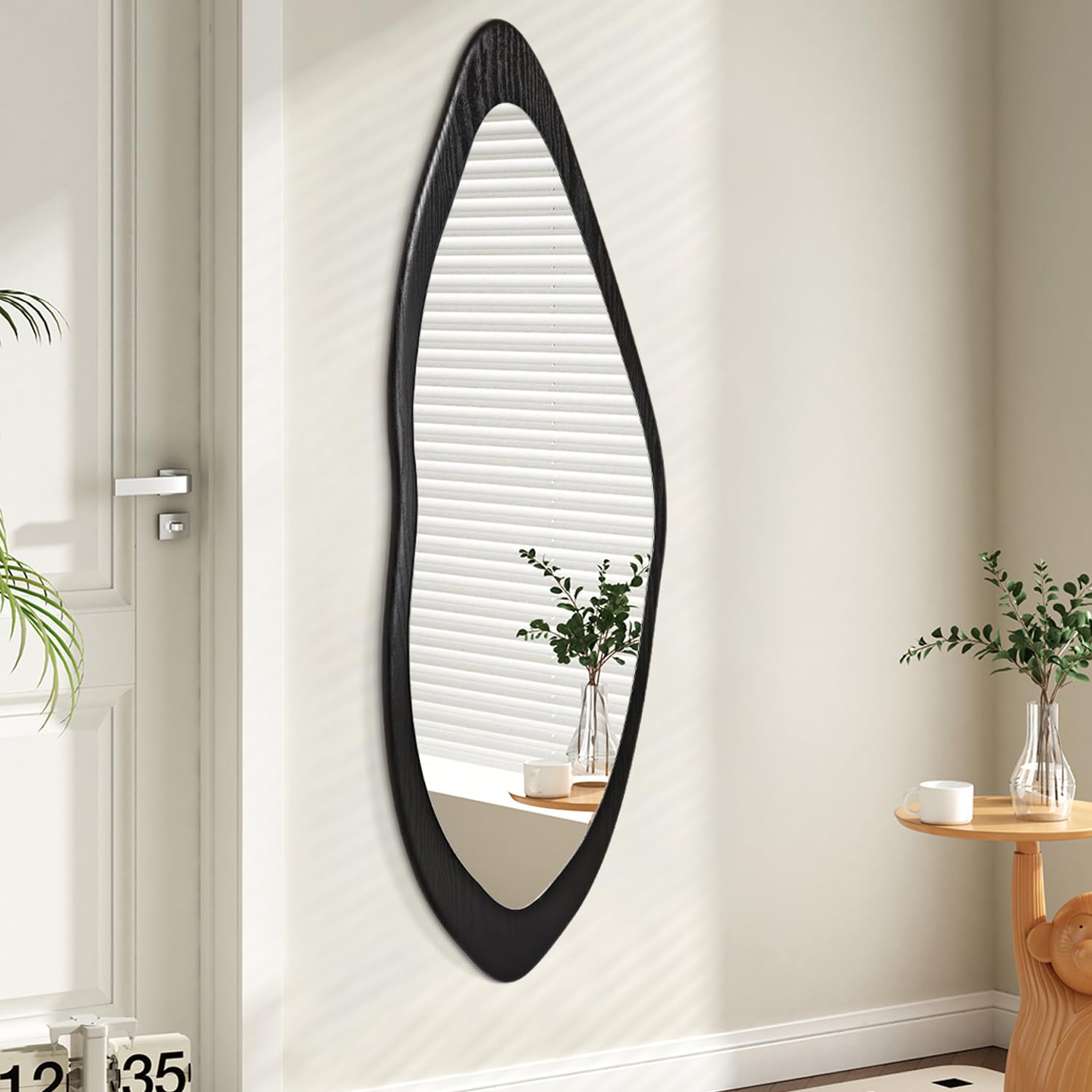 AAZZKANG Espejo De Pared Grande Con Marco De Madera 120 X 50 Cm Espejo Retro Irregular Asim Trico 923507 AAZZKANG Espejo De Pared Grande Con Marco De Madera 120 X 50 Cm Espejo Retro Irregular Asim Trico 923507