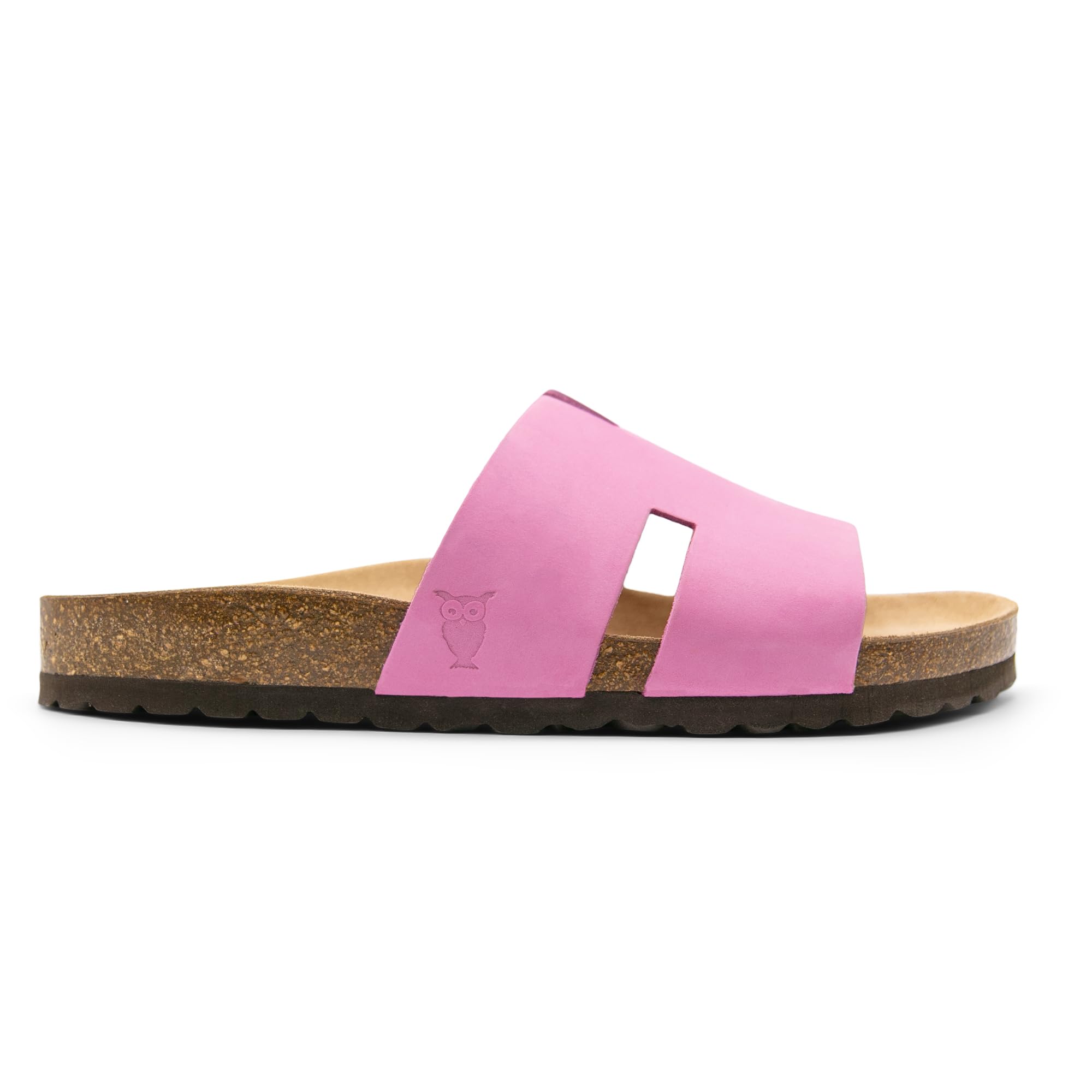 Sandgrens Handmade Unisex Cork Slides | European Top Grain Leather Sandals with Soft Suede Footbed and EVA Rubber Sole | Avila