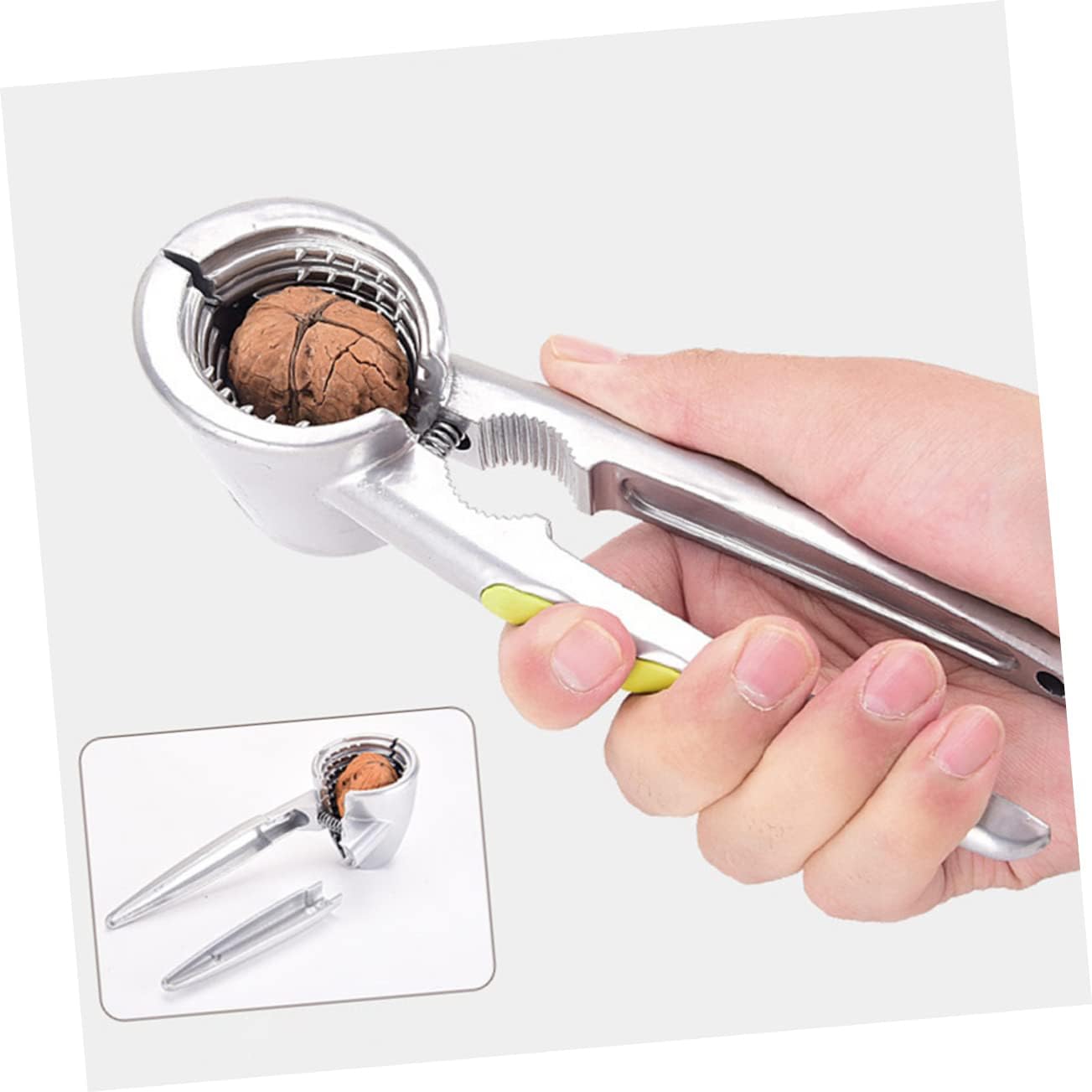 SOLUSTRE Walnut Nutcracker Christmas Nut Opener Sturdy Nutcrackers and Picks for Walnuts Organic image 3