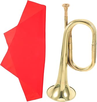 Golden Copper Alloy Bugle Wind Musical Instrument for Beginners