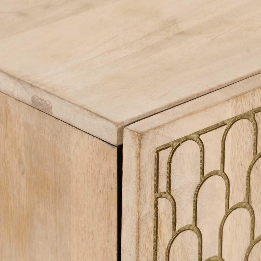 Mobiletto in legno massiccio di mango, 60 x 33 x 75 cm