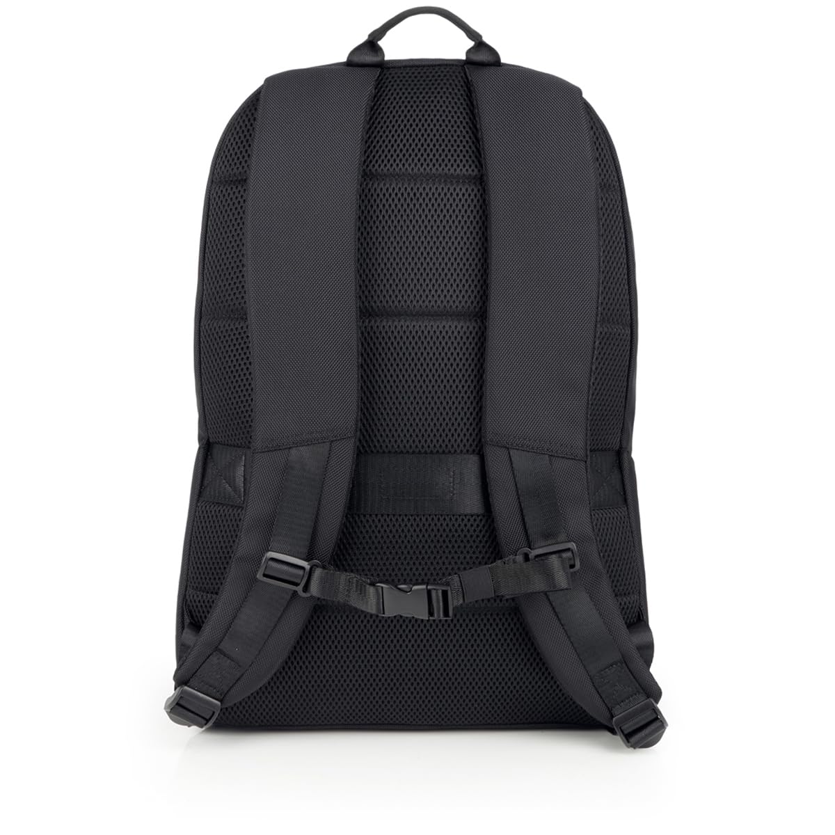 Gabol - Mochila para Portátil 15,6" Pixel 33x47x19 cm - Capacidad 25L - 3 Compartimentos y Acople a Maleta - Diseño Español en Poliéster Resinado y Libre de PVC - Negro
