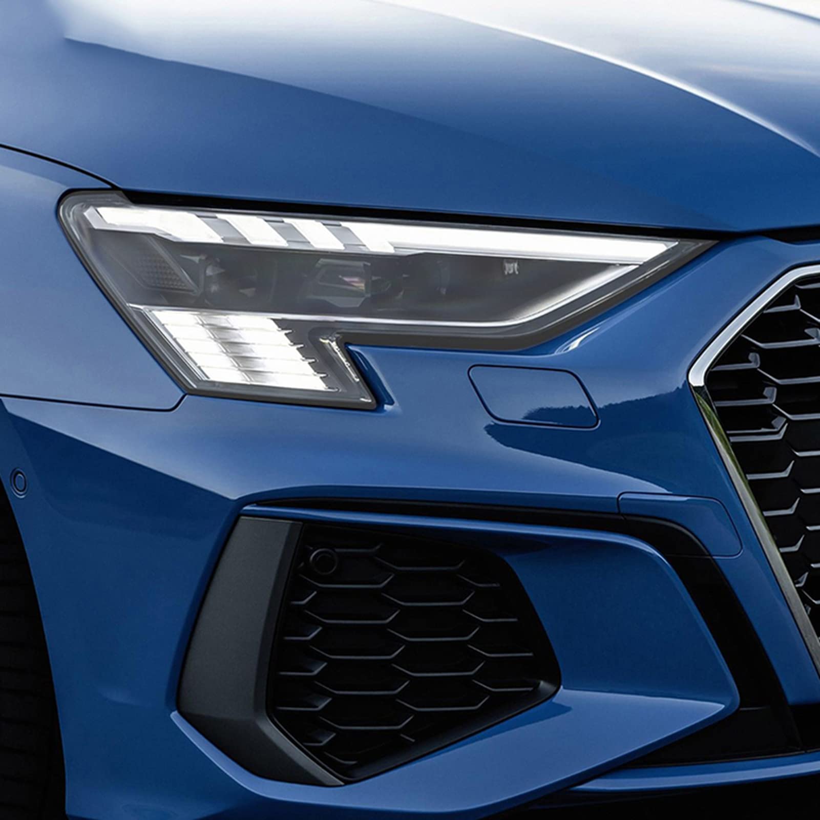 Film De Protection Phare Pour Audi A6 2019-2023 - Transparent, Anti-rayures, Finition Noire Mate (TPU)