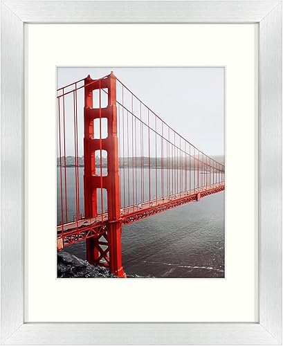 Frametory, Portarretratos de 11 x 14 pulgadas, hecho para exhibir fotos de 8 x 10 pulgadas con paspartú o de 11 x 14 pulgadas sin paspartú, molduras