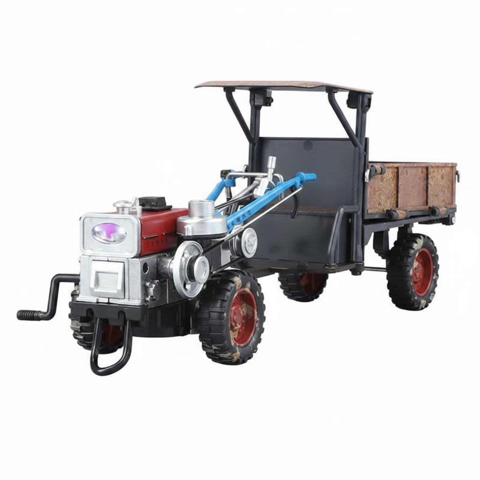 Trattore Vintage in Lega Macchinina, Trattore Agricolo Vintage, Modello In Lega, Con Funzione Spray, Luci E Suoni