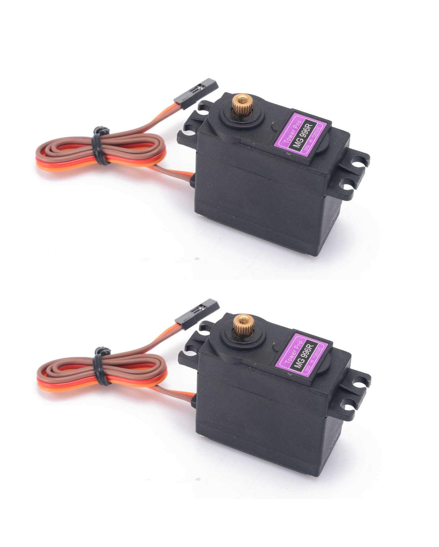 INVENTO 2Pcs MG996R Metal Geared Servo Motor 15Kg cm Torque Plane Helicopter Boat Car (B01LW8ICAU) Amazon Price History, Amazon Price Tracker