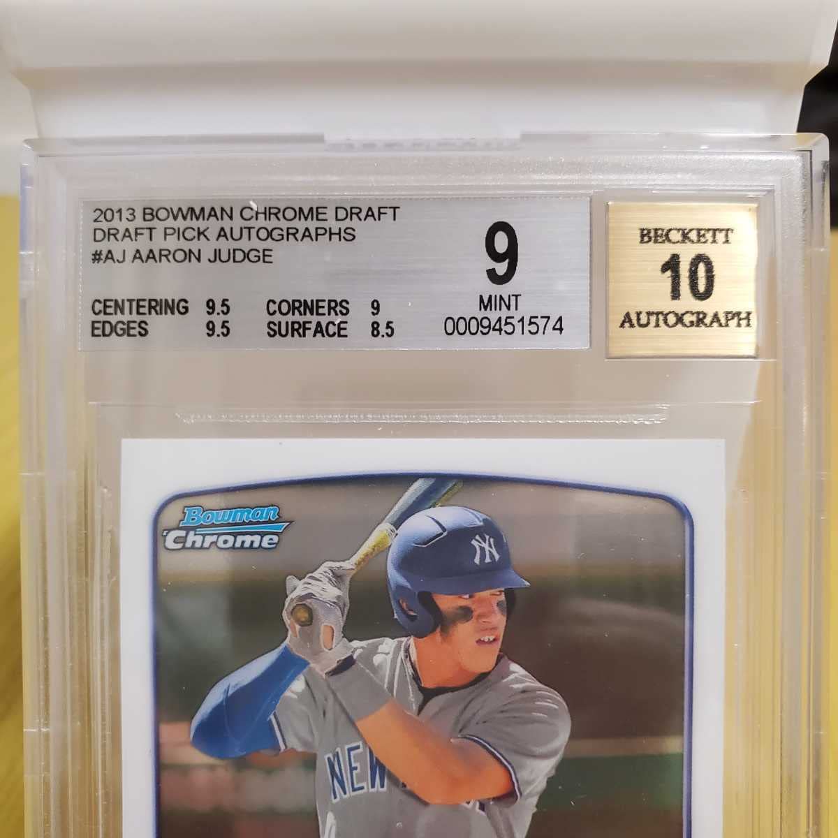 Amazon.co.jp: Aaron Judge 2013 Bowman Chrome Draft - 1st Autograph 