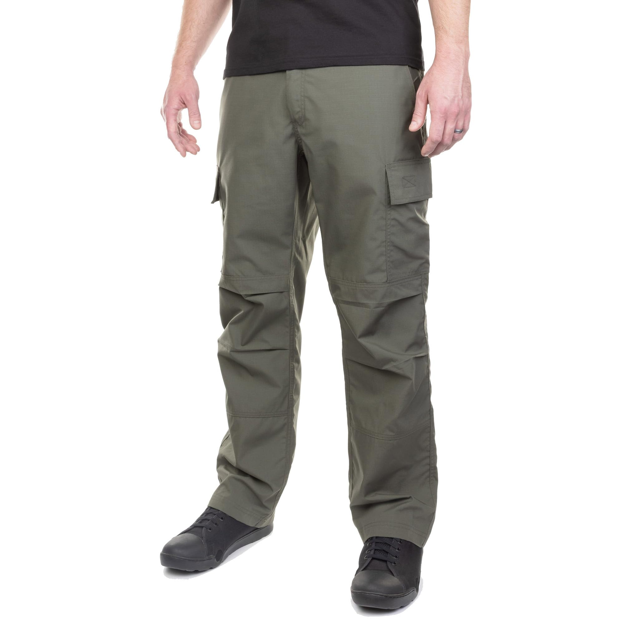 LAPG Men's Core Cargo Tactical Pants, Stretch Waistband, Lightweight & Durable Ripstop CCW Cargo Pants for Men