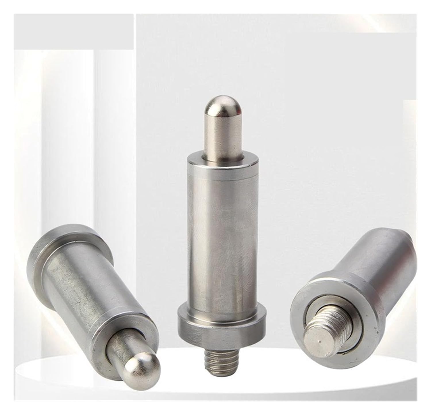 Plunger Pin, Stainless Steel Detent Pin Knob Precision Index Spring Plunger Smooth Body for Mechanical Equipment,Indexing Plunger(M12L)