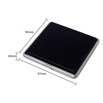 Amazon.co.jp: RUI シガレットケースブラックPU ドイツ製 超薄型