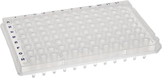 BrandTech 781400 Virgin Plastic 96-Well Semi-Skirted PCR Plate (Pack of 50)