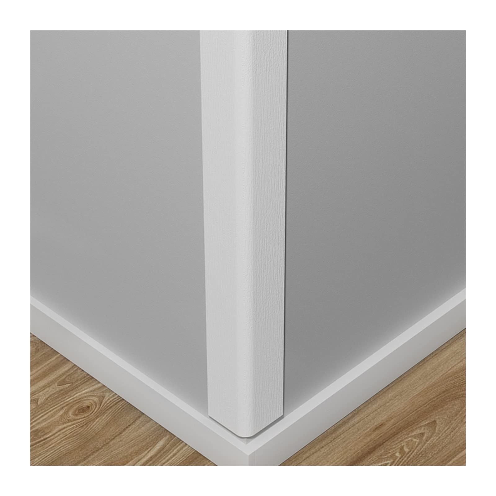 YXXSDP Corner Shield Edge Trim for Wall, Self Adhesive 70 90 110 130 155 Long Wall Corner Protector Strips, Hospitals Shops Homes Use (Color : White, Size : Length 110cm/43.3 in)