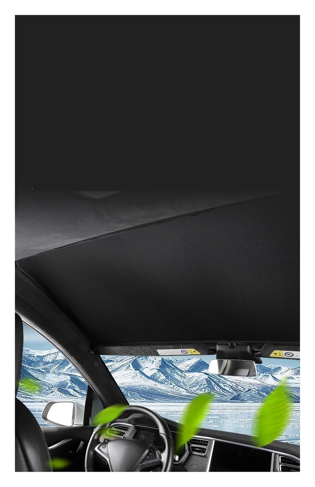 Per Tesla Per Model X 2019-2024 Parasole Per Tetto Anteriore Vetro Lucernario Auto Rete Ombreggiante Parasole Auto(MX-GA33L-A)