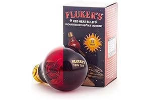 Fluker's 75 Watt Red Heat Bulb: Providing Optimal Warmth for Reptiles