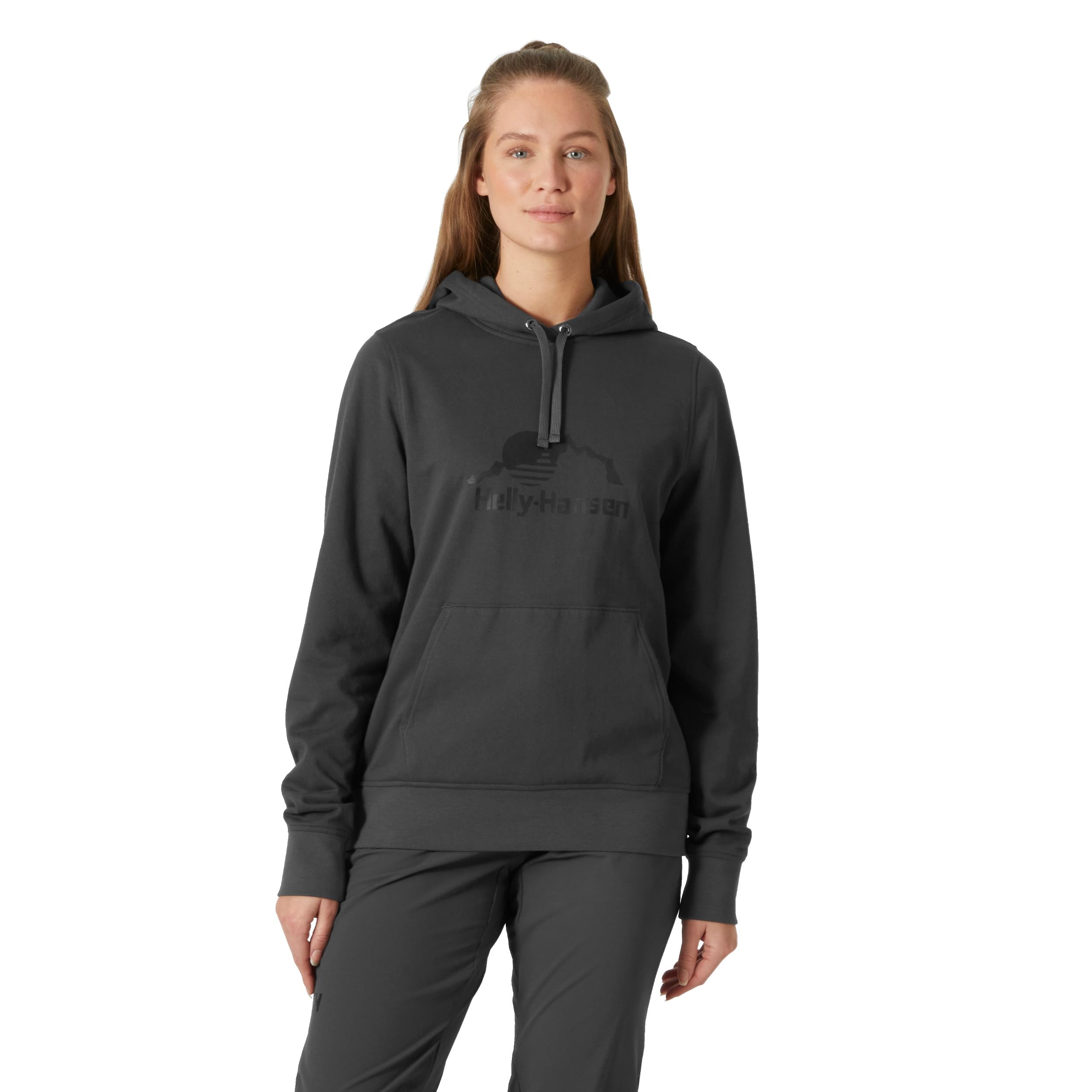 Helly Hansen Women's Gris Hooded Sweatshirt Nord Graphic