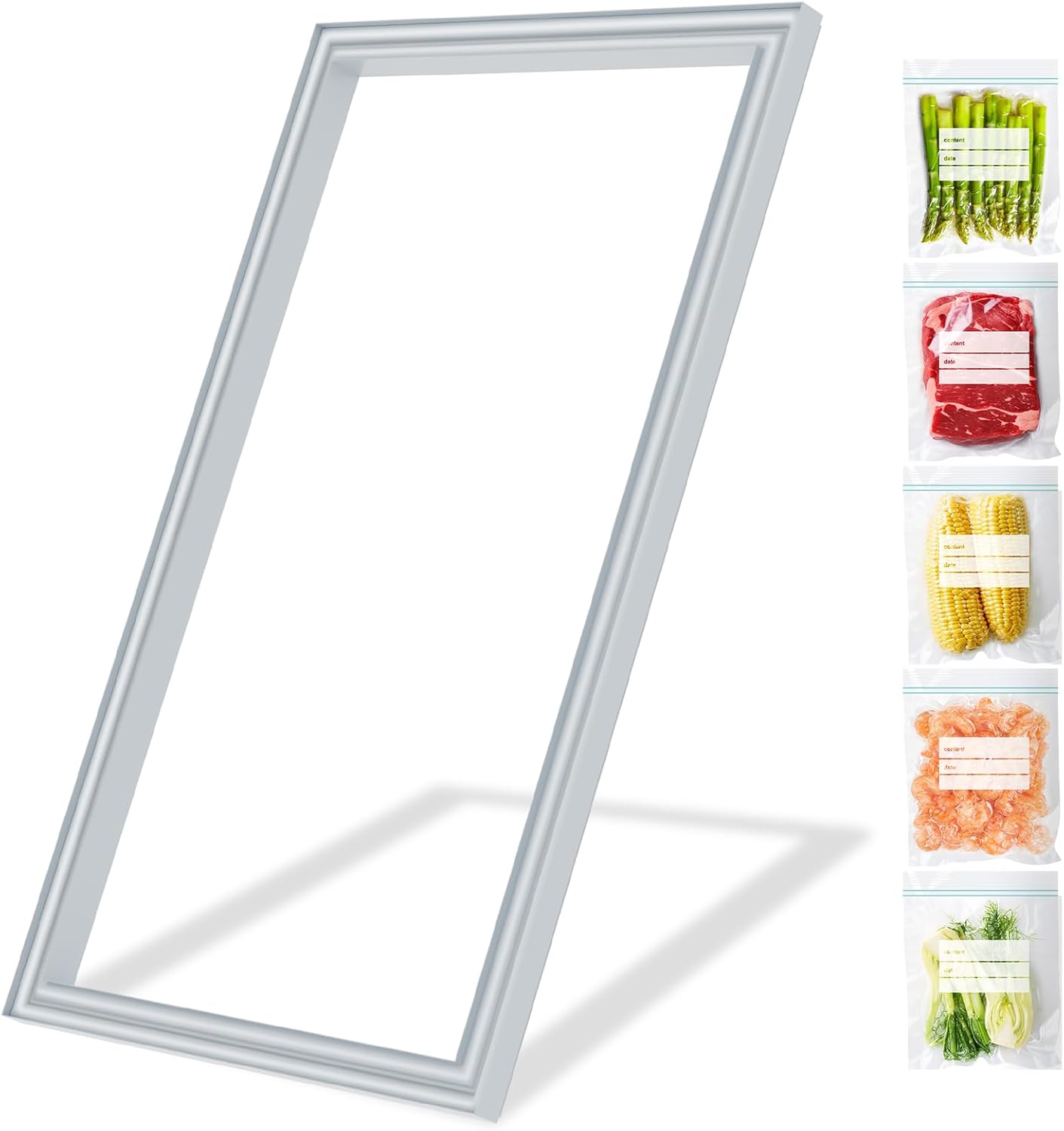 UPGRADED 216481001 Freezer Door Gasket Replacement Compatible with Frigidaire, Gibson, White-Westinghouse Chest Freezer Door Seal Replaces Part Number 216481003 216481011 3018999 Freezer Door Gasket