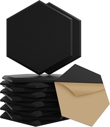 Miniatura 10 de Paquete de 56 Paneles de Espuma Acústica |1"x12"x12" Paneles de Pared Acústicos de Recuperación Rápida |Paneles Reductores de Sonido de Alta Paquete