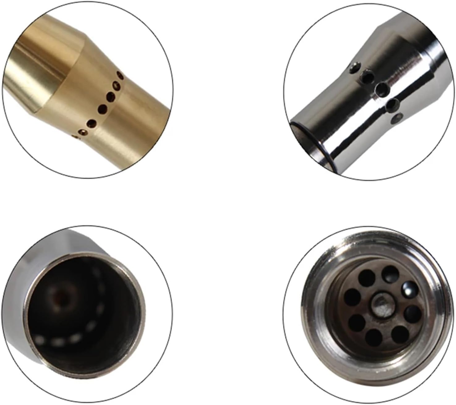 Fountain Nozzle 1/2" 3/4" 1" Pool Jet Nozzles Brass Stainless Steel Manifold Air Added Bubbling Floating Fountain Nozzles Pond Fountain Head(1.5 (304 SS))