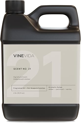 Miniatura 307 de VINEVIDA [4 onzas] Aceite de fragancia de madera de teca de caoba para fabricación de velas y fabricación de jabón, aromas de velas prémium para