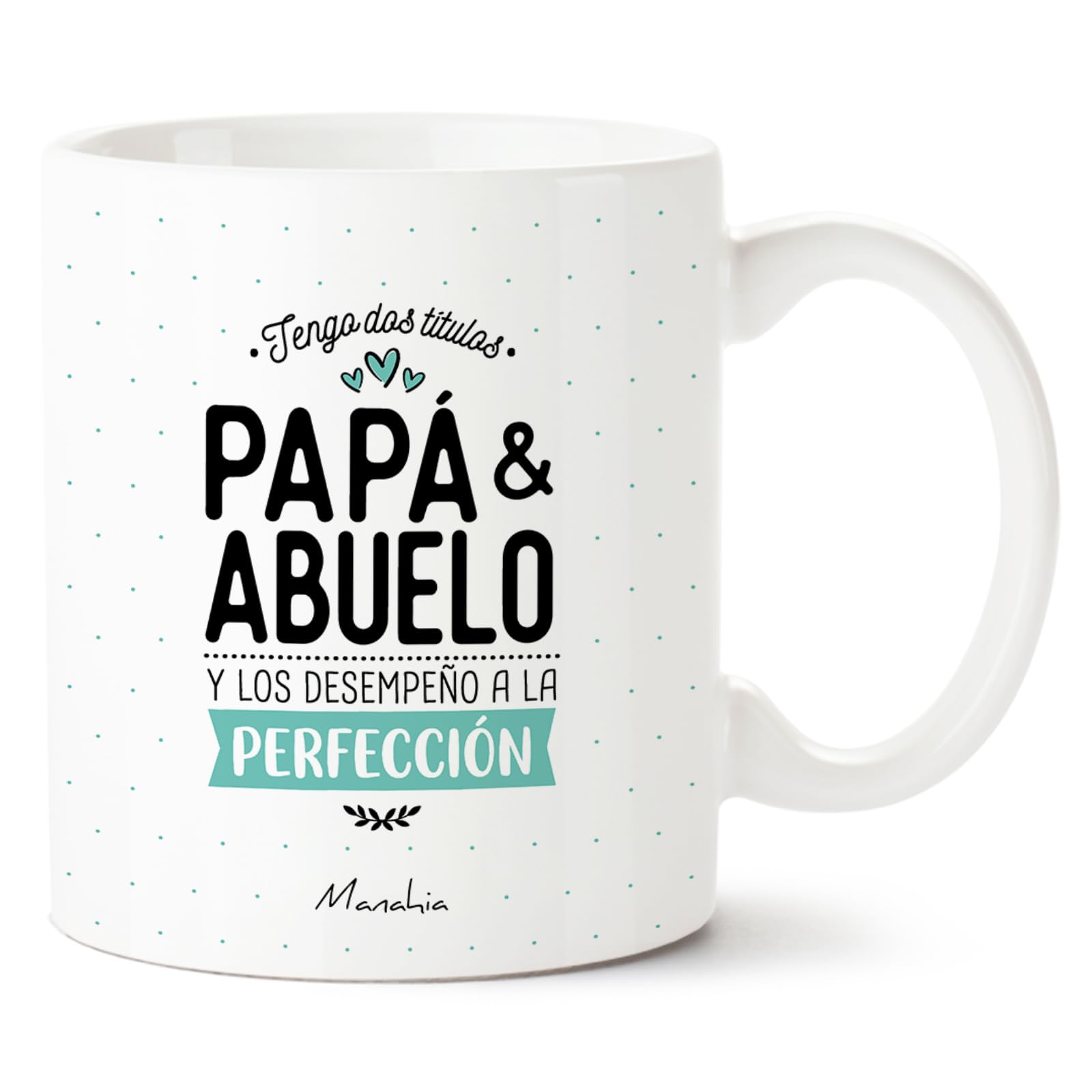 Manahia - Taza Mamá Abuela, desempeño ambos titulos a la perfección | Detalle Original Emotivo Navidad, Día de la Madre, de los Abuelos, Futura Abuela | Idea Sorpresa Anuncio Embarazo | Con Caja Kraft — view 10