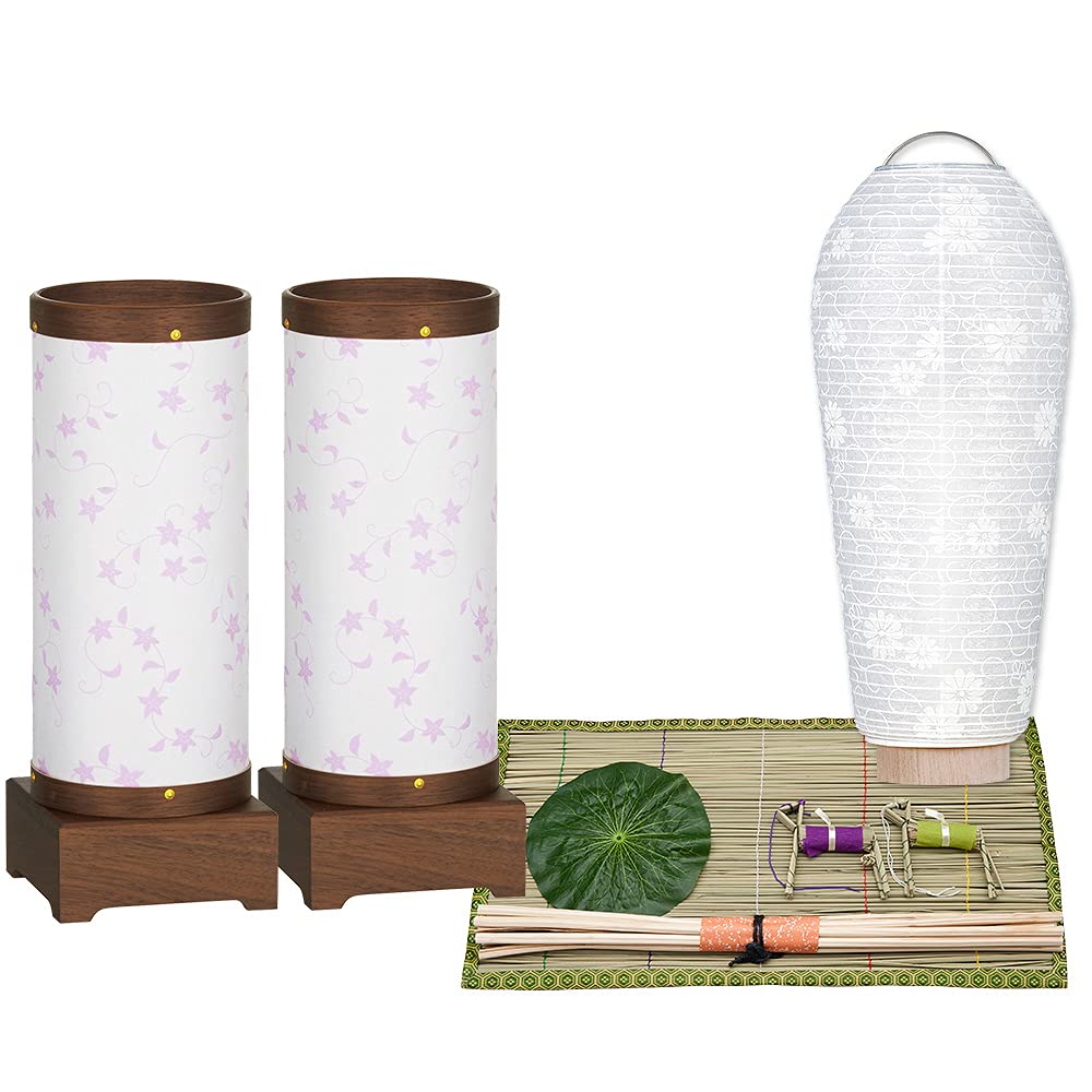 Amazon｜仏壇屋 滝田商店 盆提灯 お盆用品 コンパクト 初盆セット 新盆