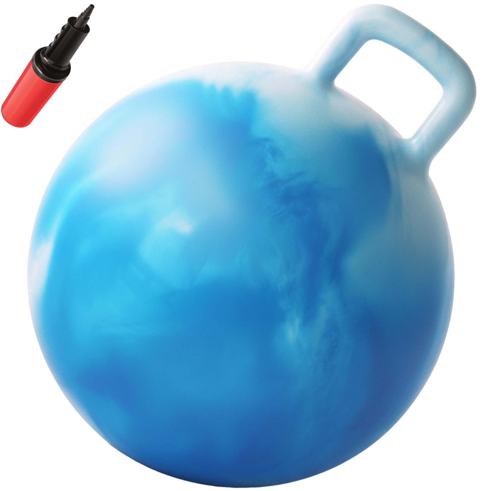 WALIKI Adult Size Hopper Ball | Jumping Ball | Hopping Ball | Bouncy Ball with Handles | Blue 29”