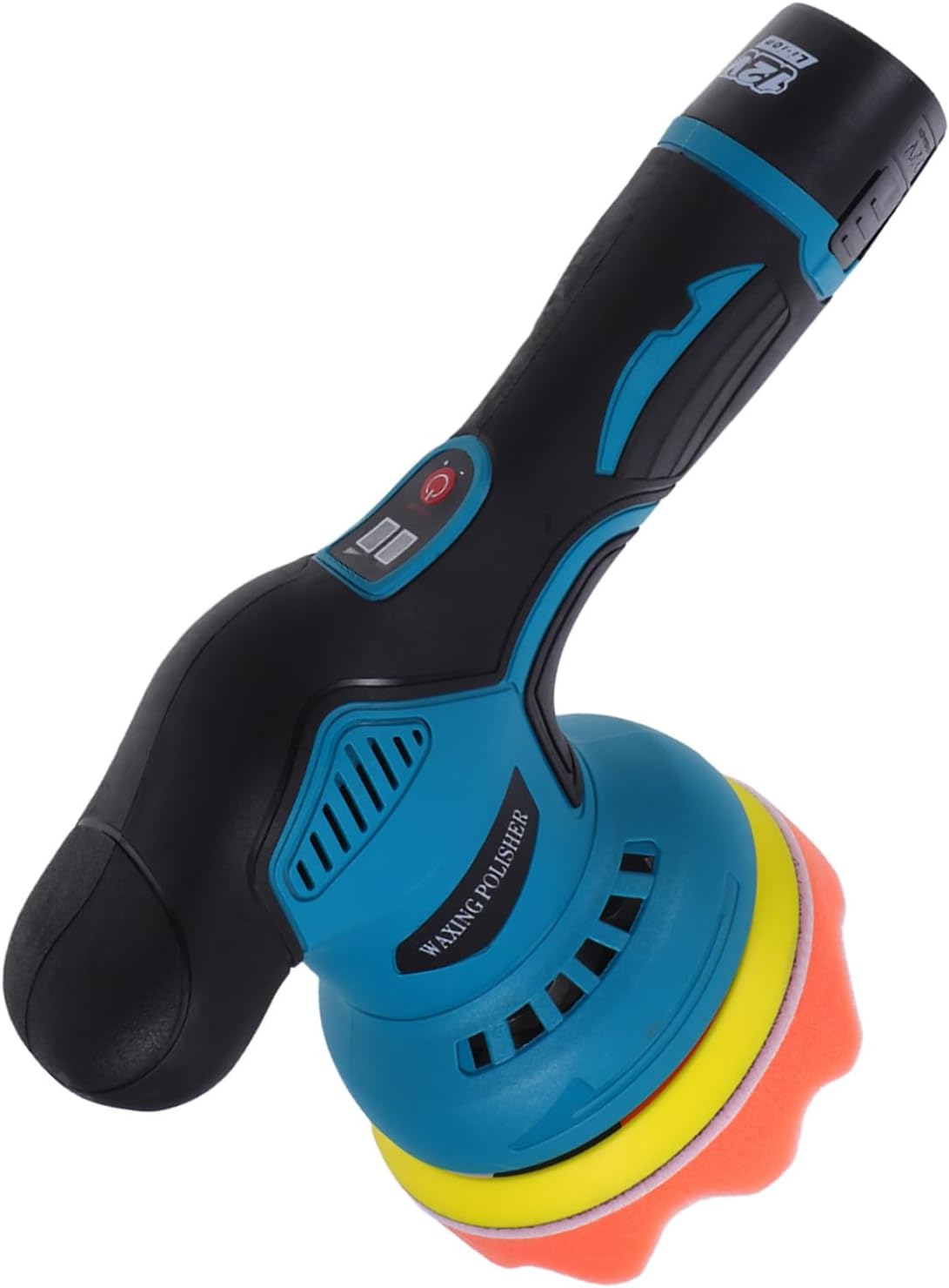 Cordless Car Polisher Adjustable Speed Handheld Electric Waxing Buffer for Vehicle Detailing High Efficiency Grinding and Polishing Machine with Flat Design for Smooth Glossy