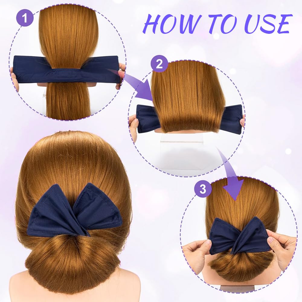 TOFBS 6 Pezzi Ciambelle per Chignon Twist Curler Donut Francese Strumenti Accessori per Acconciature Strumento per Magico Articolo per Raccogliere Chignon Facile per Capelli Donna