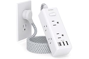 Power Strip with USB Ports and Extension Cord