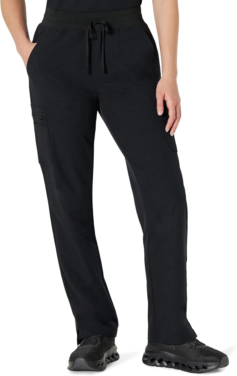 Amazon Basics Women's Scrubs Tapered Leg Pants Yoga Waistband