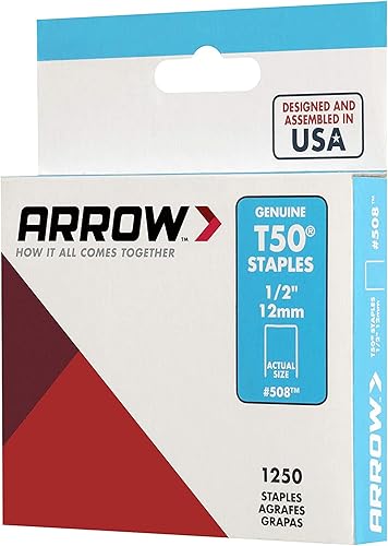 Miniatura 2 de Arrow Fastener 508 - Grapas originales T50 de 12 pulgada, paquete de 3