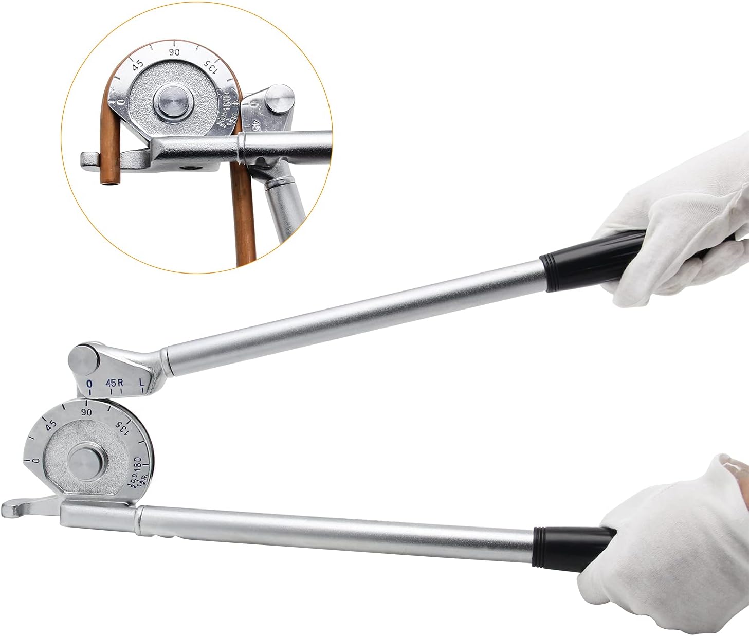 Bonvoisin 1/2" Tubing Bender Manual Pipe Tube Bender 180 Degree Copper
