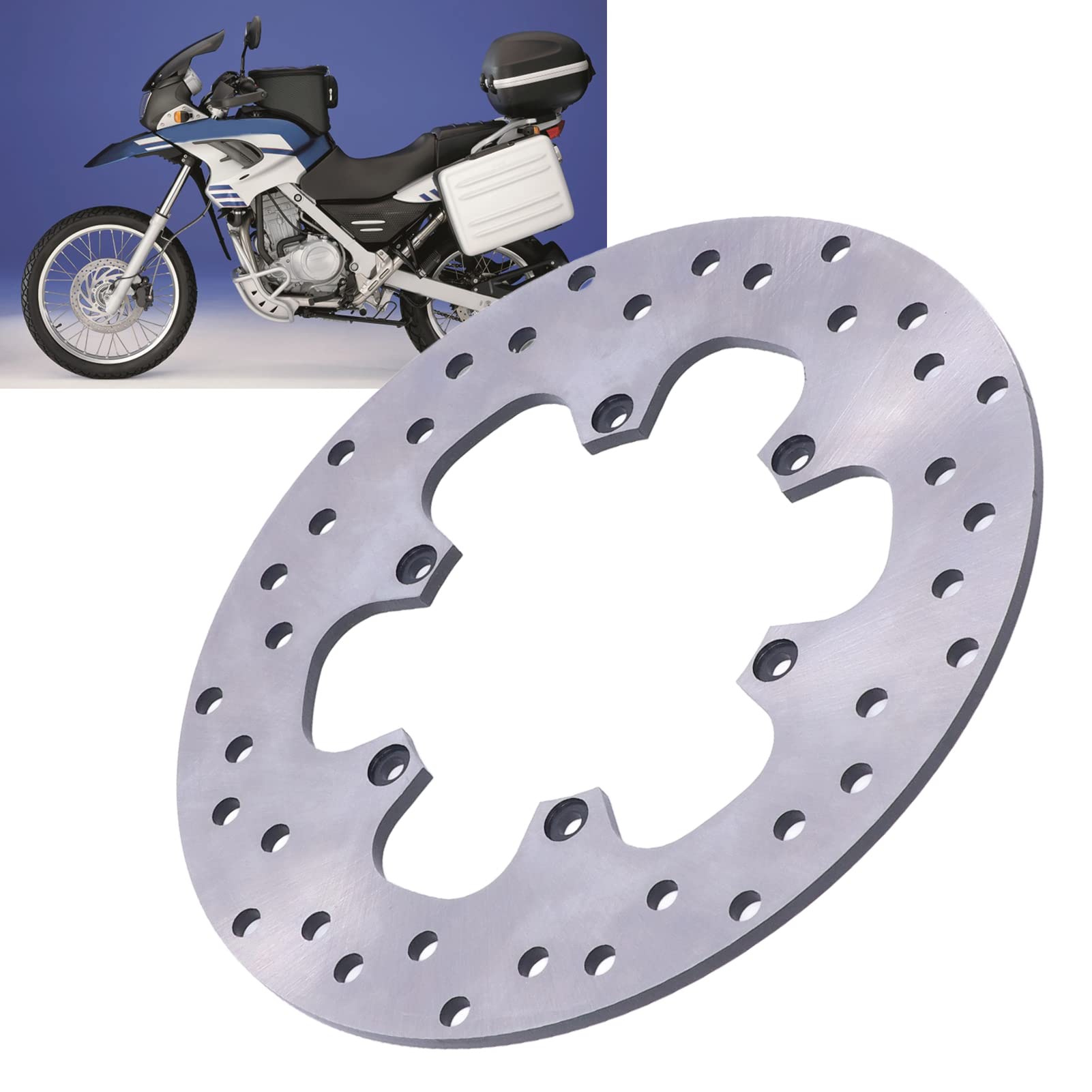 Disco de Freno Trasero, Yosoo Repuesto de Accesorios de Motocicleta Rotor de Disco de Freno Trasero para F650 F650GS DAKAR F650CS F650ST Strada G650GS