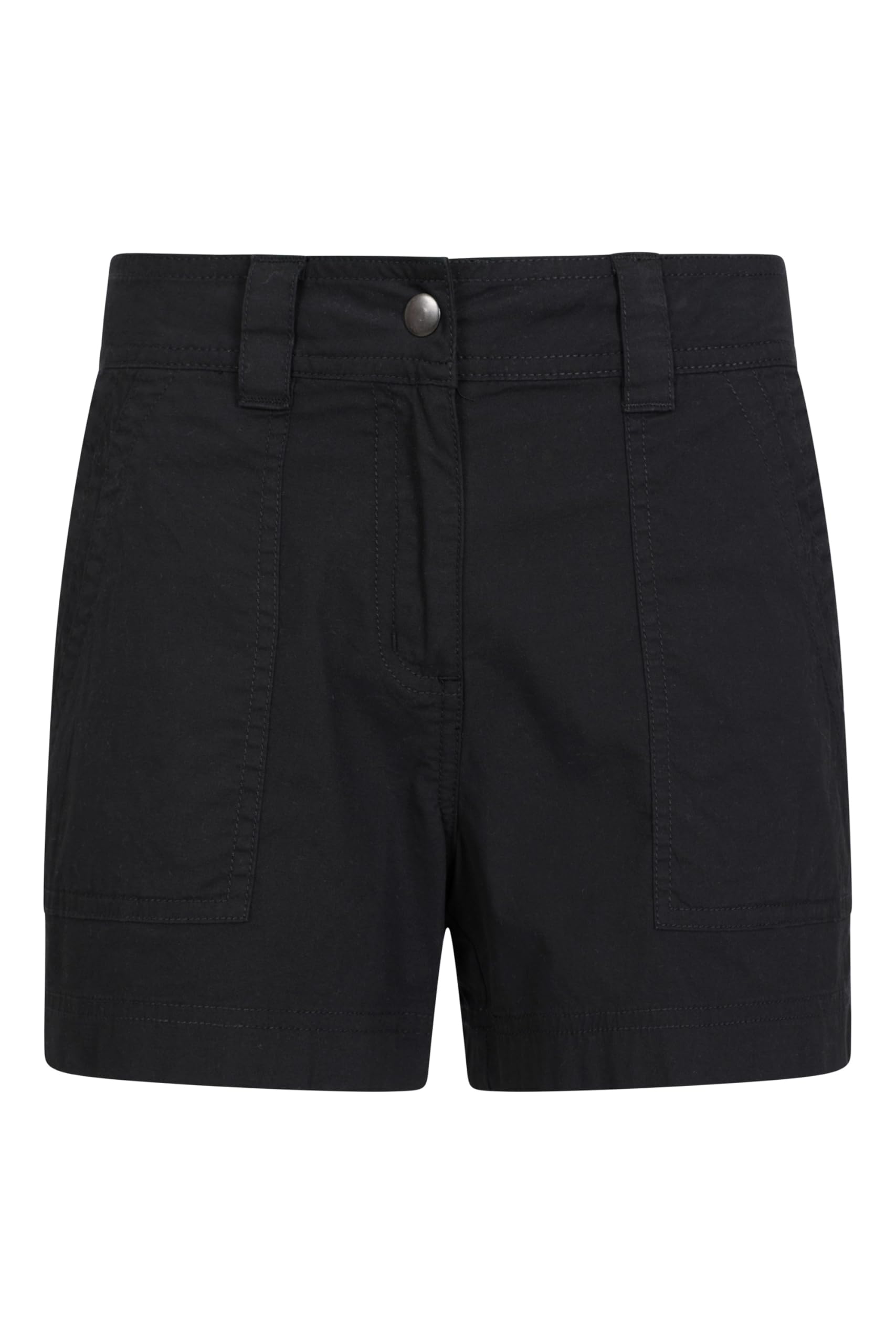 Mountain Warehouse Women's Black (Short) Coast Shorty Shorts - Lightweight Pants, Breathable, Pockets, Stretchable Trousers - For Spring Summer, Travelling & Oudoors Size 12