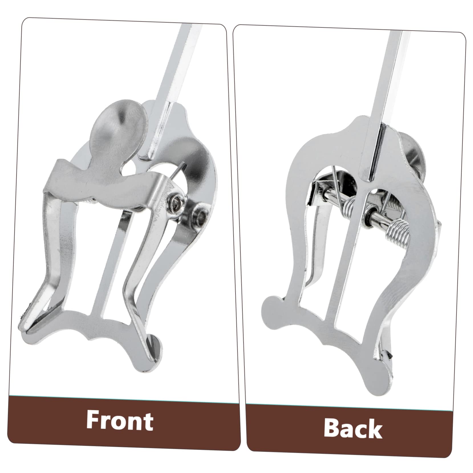 Holibanna Metal Plated Saxophone Stand Alto Sax Clamp Woodwind Instrument Music Clip Portable Music Score Clip