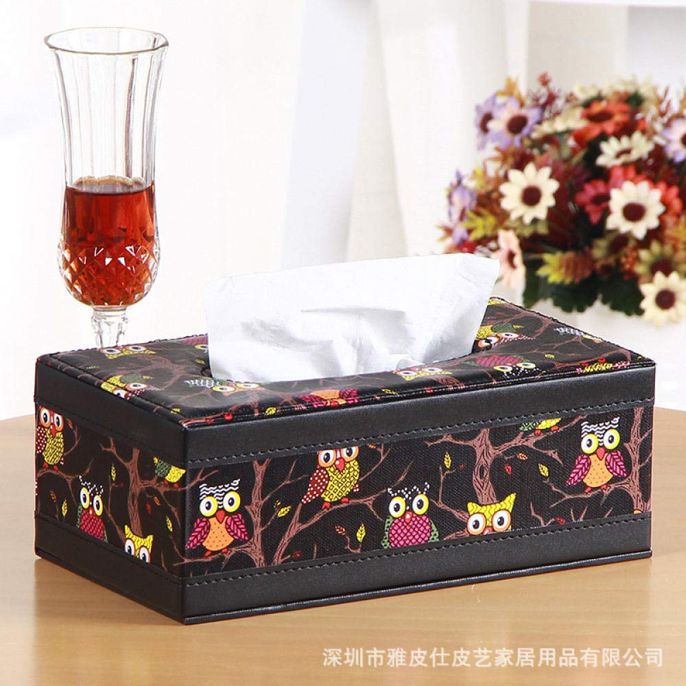 LIUJUAN Scatola Portafazzoletti In Peluche Gatto - Porta Kleenex Decorativo Per Auto, Camera, Ufficio, Nero
