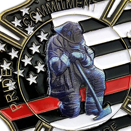 Asmileindeep Firefighter Challenge Coin Gift Thin Red Line Maltese Cross Fireman Prayer Coin #TOP4