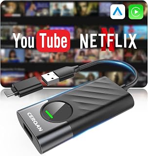 CEROAN 2-in-1 Wireless CarPlay Adapter & Android Auto Wireless Adapter for Cars - Convert Wired to Wireless with Bluetooth... Price In India
