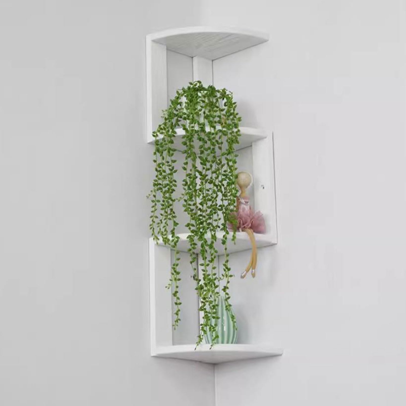 Mensole da muro Mensole angolari sospese for riporre decorazioni da parete Decorazione(Nature,Piccolo)