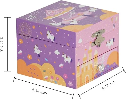 Miniatura 6 de Caja de joyería musical para niñas y niños caja de joyería de música para regalo hermoso soñador