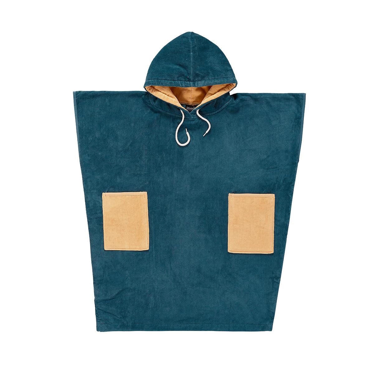 Sensei Maison - Poncho de Plage Adulte en Velours Beach - S/M - Petrol