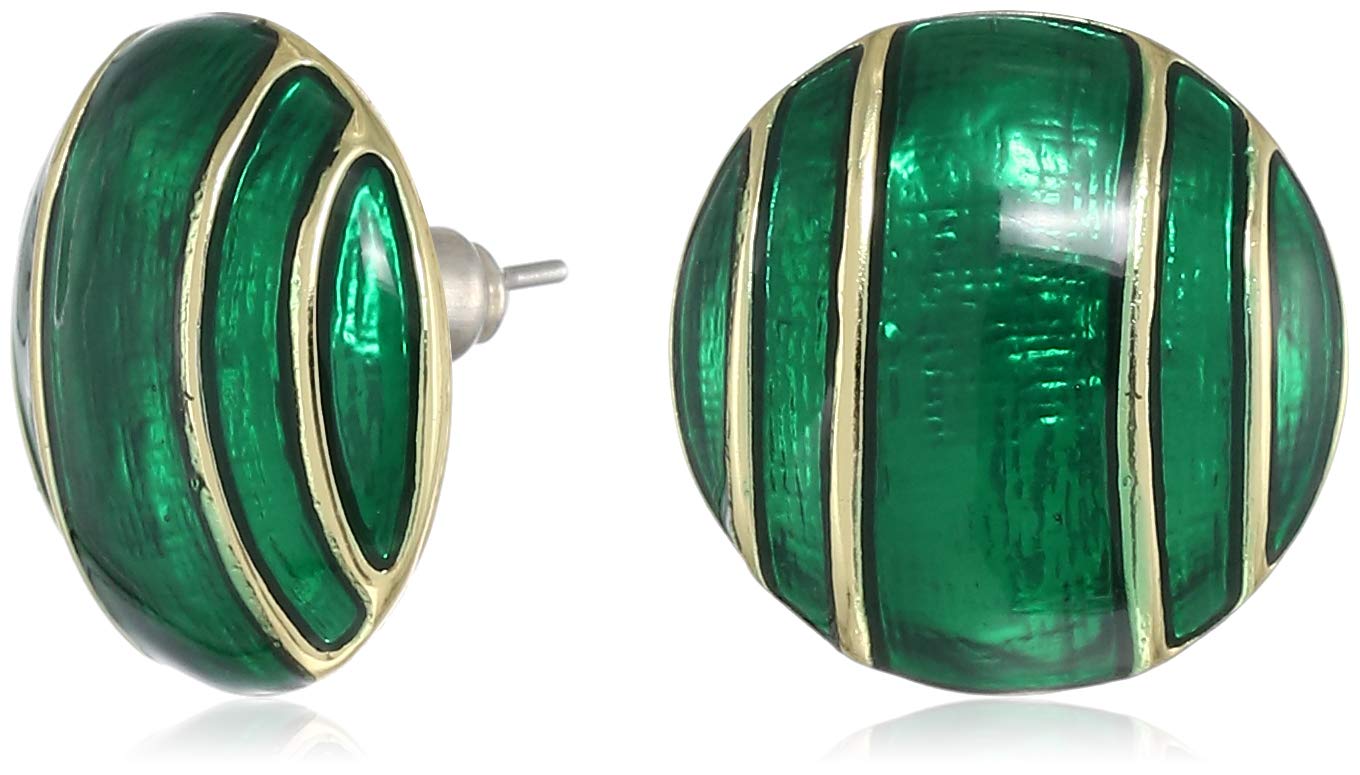 Estele 24 Kt Gold Plated And Green Round Latest Studs For Women (B08D6R2P7X) Amazon Price History, Amazon Price Tracker